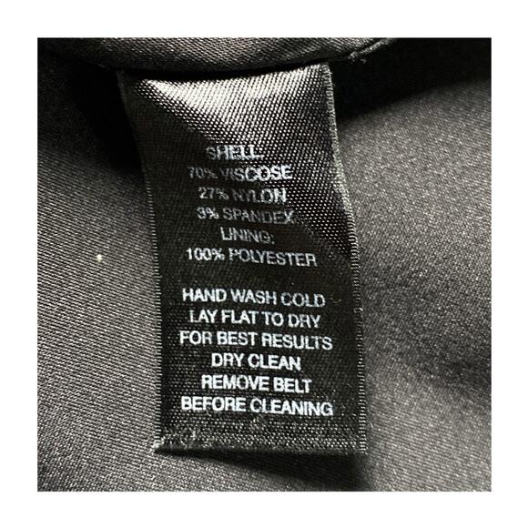 White House Black Market Black Pencil Skirt Size 12 - Picture 5 of 8